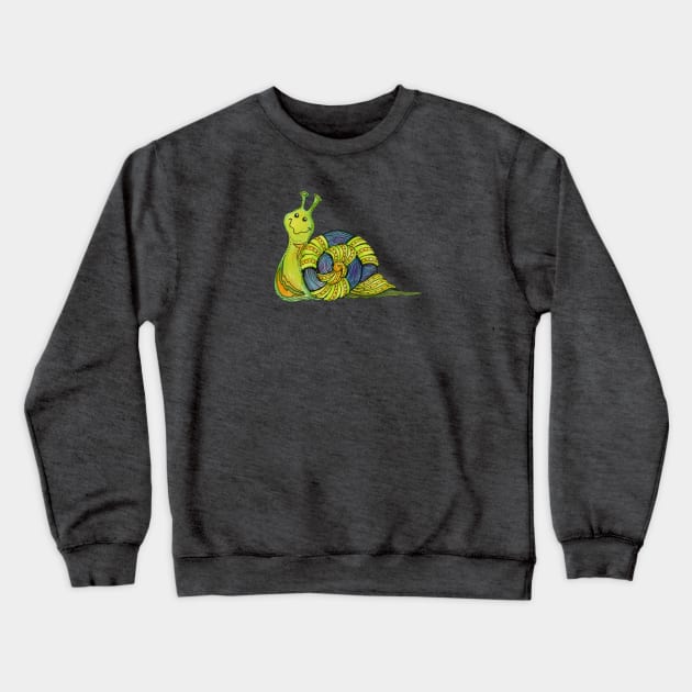 Slow Moving Snail Crewneck Sweatshirt by BonnieSales